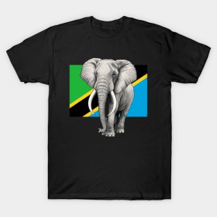 Elephant Flag of Tanzania T-Shirt